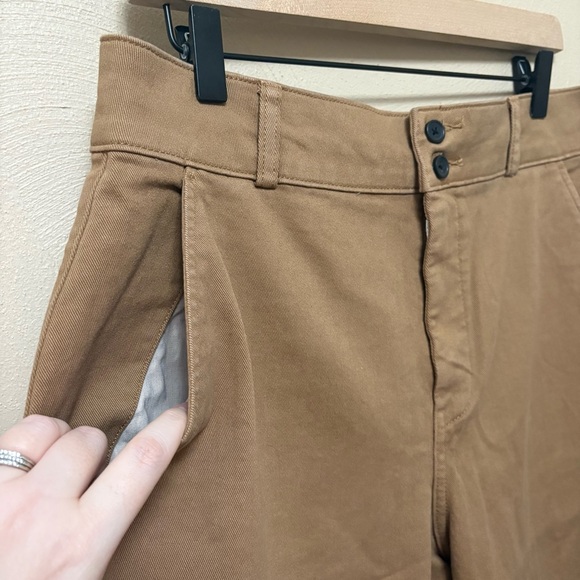 Everlane The Organic Straight-Leg Pant Toasted Coconut Tan Size 14 - Picture 8 of 13